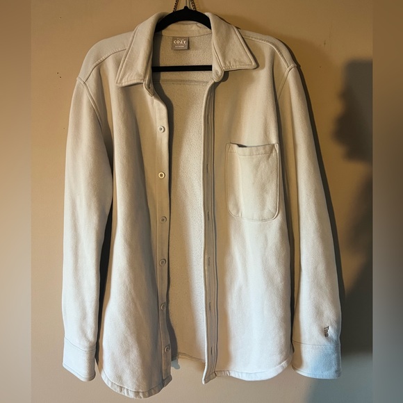 TNA Cozy Boyfriend Fleece Button up - Picture 2 of 3